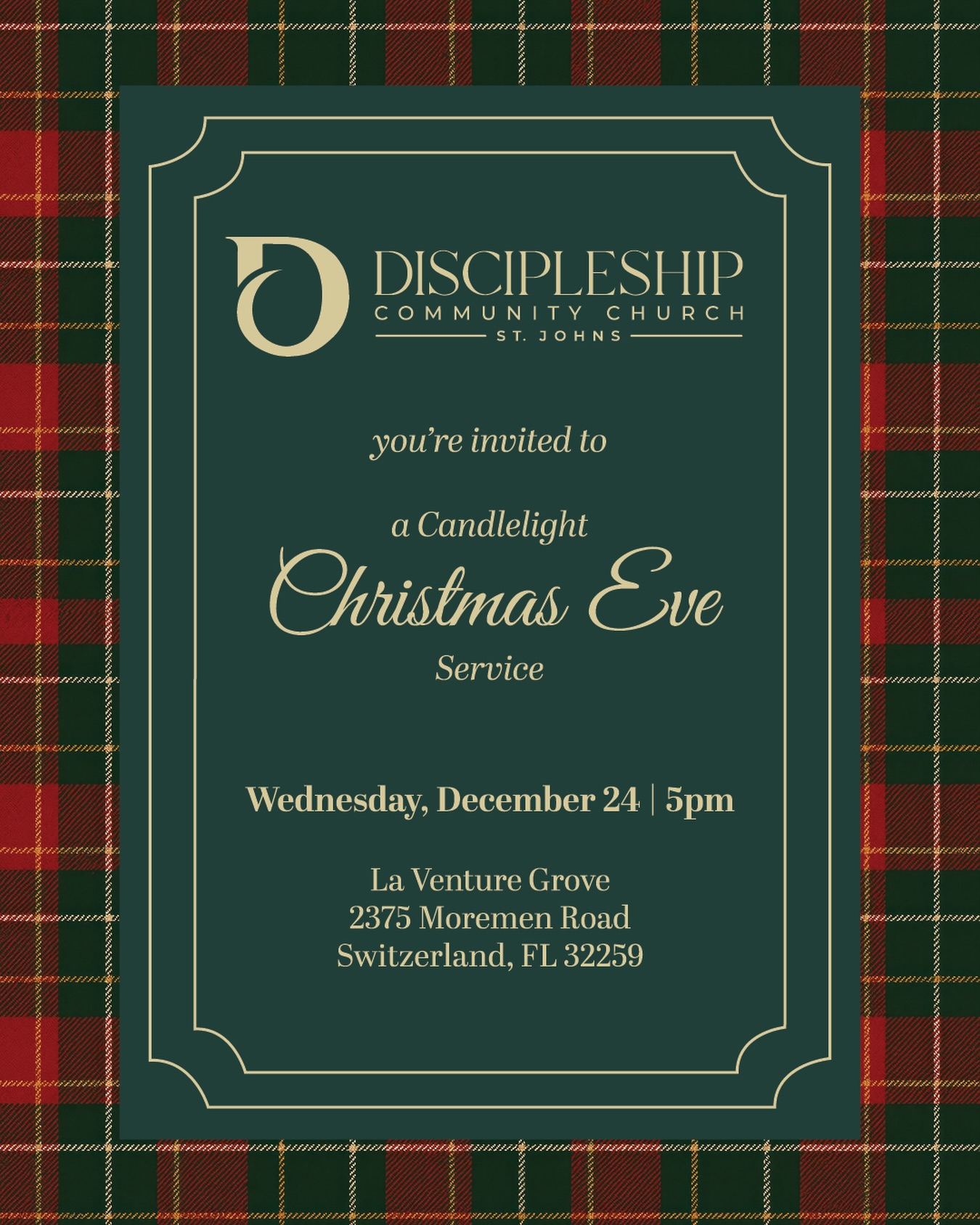 On this holy night, a Savior was born—and the world was changed forever. Come worship the Newborn King with us this Christmas Eve! 🕯️✨

5pm | La Venture Grove
Everyone welcome. 🎄