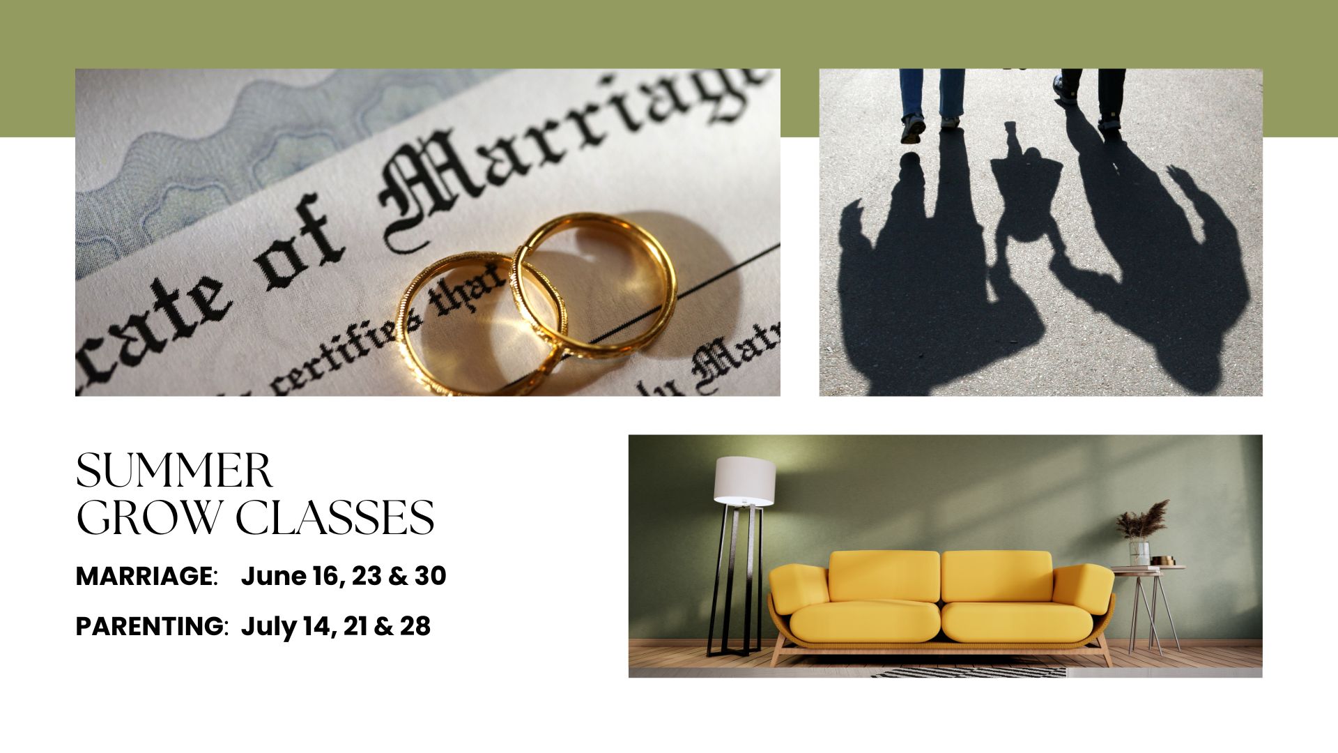 Join us this summer 😎 for two powerful series designed to strengthen your home! 

In June, our 3-week Marriage class will help couples build a Christ-centered relationship that thrives. 

Then in July, our Parenting class equips you with biblical wisdom to raise our children in faith, freedom, and purpose.

Sign up on our website for details. Let's GROW!

#growclasses #marriage #parenting #FaithAndFamily #stjohnsdcc