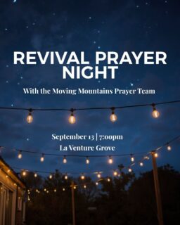 🔥 REVIVAL Prayer Night

Sunday, Sept 13 at 7pm
Join us in the middle of 10 Days First Coast for powerful worship + focused prayer over the hearts, homes & houses of worship of the First Coast.
The Moving Mountains Freedom Prayer Team will be here to pray with you.
Just show up and let God meet you.