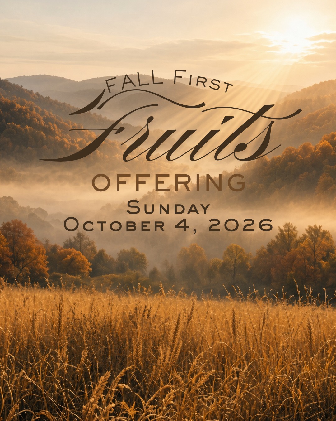 Hello Fall🍁
Fall has a way of slowing us down and making us grateful.

Before the year races to the finish, we pause to offer God our First Fruits — not leftovers, but the first and best of what He’s placed in our hands. It’s an old, beautiful way of saying, “Lord, You were faithful first. We trust You with what’s next.”

“Honor the Lord with your wealth and with the best part of everything you produce.” — Proverbs 3:9

SAVE THE DATE:
Sunday, October 4, our Fall First Fruits offering is a chance to walk that out together.

Every gift goes toward venue upgrades:
🏡 New Office + Classroom space so Groups and Classes have room to grow!
🌿 Care for the Grove — the riverside place we gather as family!

Come as you are. Give as you’re led. Every seed matters.

Online-Click: First Fruits Offering -
Or bring your gift with you any Sunday and simply designate.

#FirstFruits #HonorTheLord #TheGrove #FallTogether #stjohnsdcc