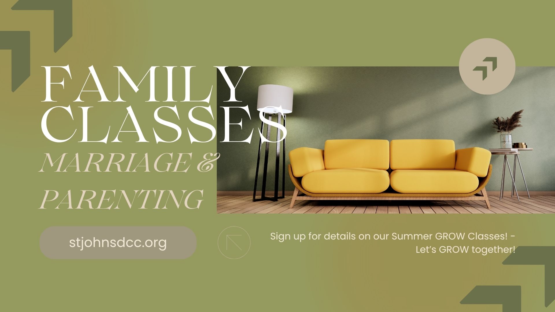 Family Classes
Join us this summer for two powerful series designed to strengthen your home! 

In June, our 3-week Marriage class will help couples build a Christ-centered relationship that thrives. T

hen in July, our Parenting class equips you with biblical wisdom to raise your children in faith, freedom, and purpose.

Marriage Class
-3 powerful Tuesday nights: June 16, 23 & 30 

Parenting Class
-3 life-changing Tuesday nights: July 14, 21 & 28 

Sign up on our website under: HAPPENINGS!