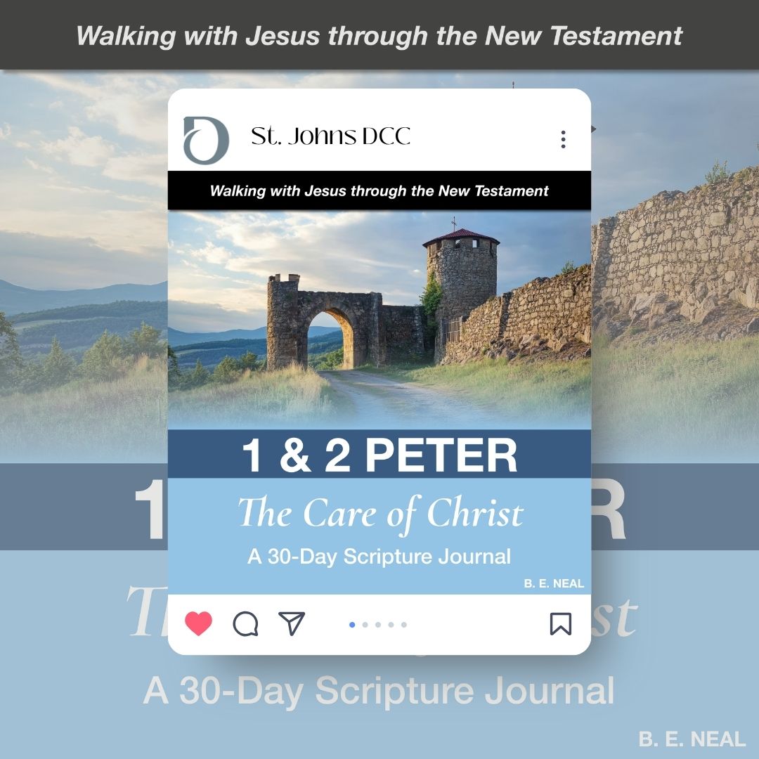 Struggling with trials? 💪 Jesus sustains us! Join us July 20th at 10 AM at STJ DCC for “Strength in Suffering” from 1 Peter 3:1-4:19. 📖 Dive into our 30-day reading plan and experience Christ’s care! 

 #StrengthInChrist#1Peter #SundayService #StJohnsDCC
