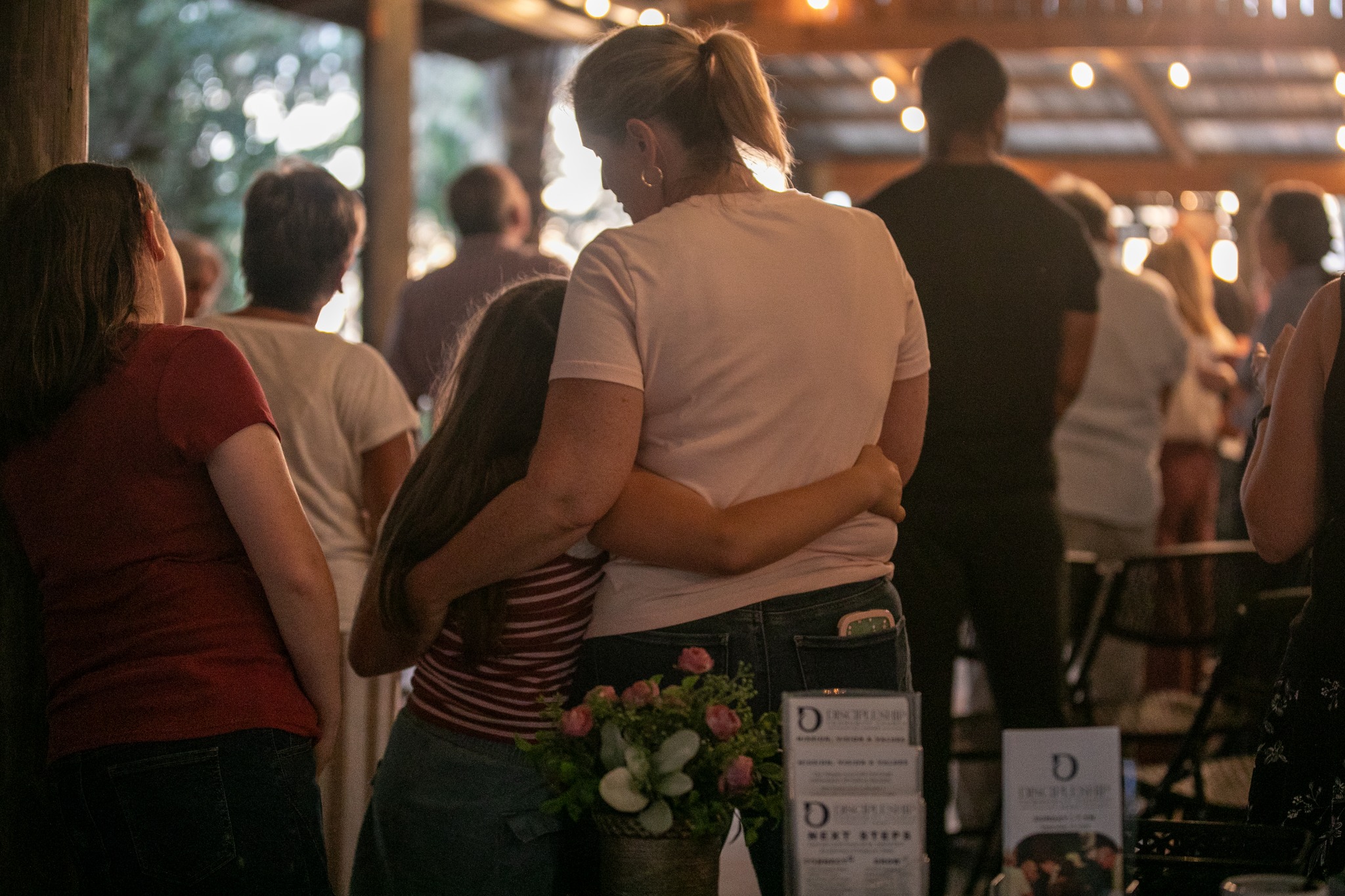 This is what faith looks like when it’s passed from one heart to another.
A mother’s arm. A daughter’s lean. A room full of people meeting Jesus together.

“Come, let us bow down in worship, let us kneel before the Lord our Maker.”

— Psalm 95:6
This Sunday, come worship, pray, and encounter the Lord with us. Bring your family. There’s room for you.

🌿 La Venture Grove
📍 Along the St. Johns River
📅 Sundays | 10:00 AM

Not far from Alpine State Park — look for the A-Frame sign on SR13, then follow the signs to the river.

🔖 Tag someone you’d love to stand next to this Sunday

See Happenings on our website for directions.
#WorshipTogether #SundayService  #EncounterJesus #ComeAsYouAre #stjohnsdcc